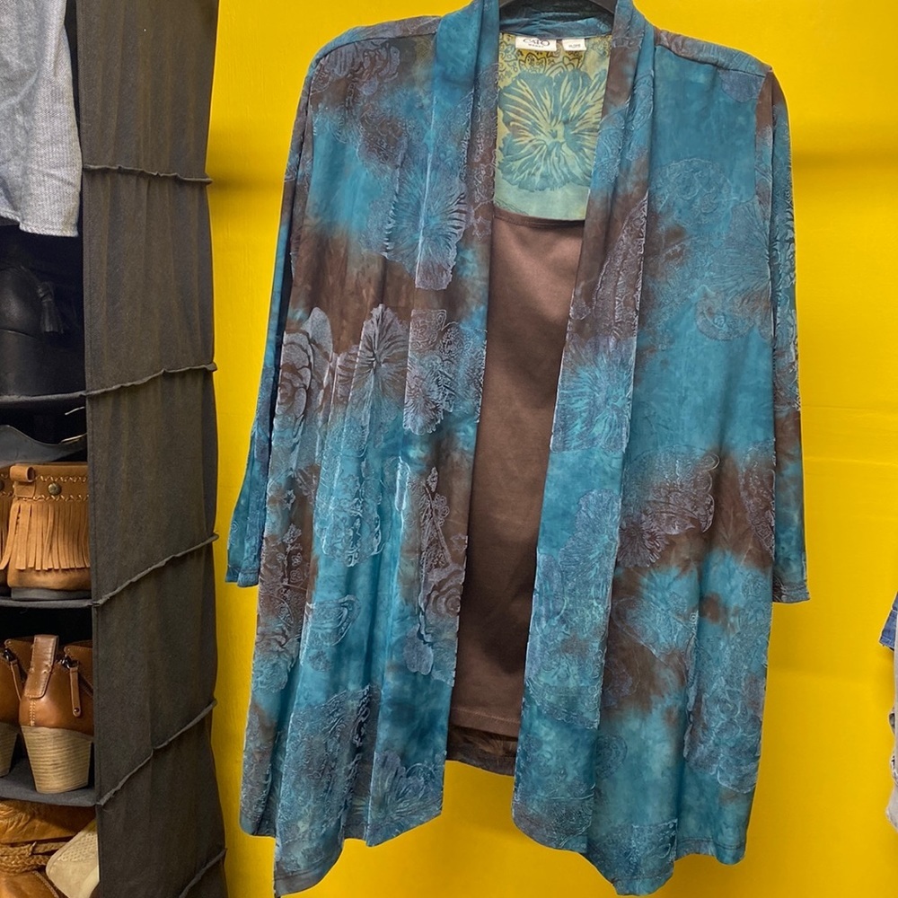 CATO L/S blouse w/ built in tank 14/16W​